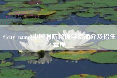 馆陶中国消防救援学院简介及招生章程