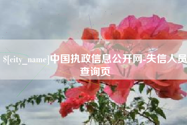 馆陶中国执政信息公开网-失信人员查询页