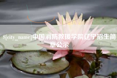 馆陶中国消防救援学院辽宁招生简章公示