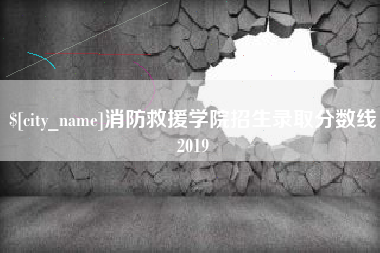馆陶消防救援学院招生录取分数线2019