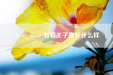 馆陶看看王子豪长什么样