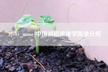 馆陶中国消防救援学院录分线