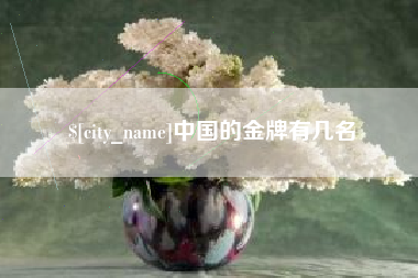 馆陶中国的金牌有几名