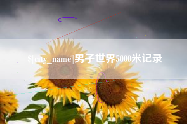馆陶男子世界5000米记录