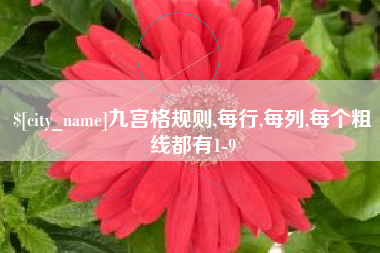 馆陶九宫格规则,每行,每列,每个粗线都有1-9