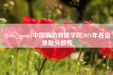 馆陶中国消防救援学院2021年各省录取分数线
