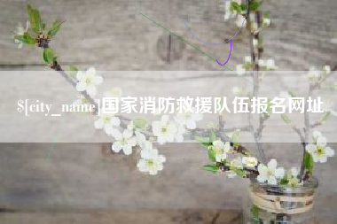 馆陶国家消防救援队伍报名网址