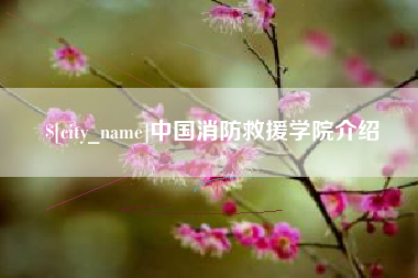 馆陶中国消防救援学院介绍