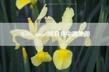 馆陶纯白色中国地图