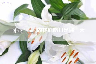 馆陶森林消防日是哪一天