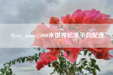 馆陶5000米世界纪录平均配速