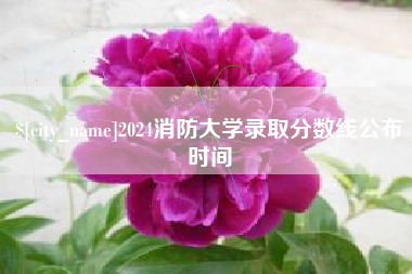 馆陶2024消防大学录取分数线公布时间