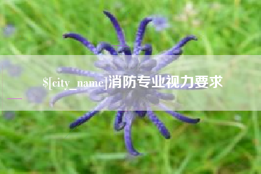 馆陶消防专业视力要求