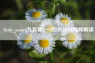 馆陶九宫格1一9如何排列视频解读