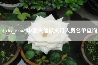 馆陶中国失信被执行人员名单查询