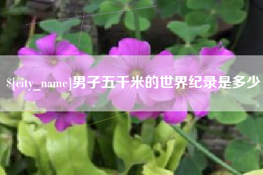 馆陶男子五千米的世界纪录是多少