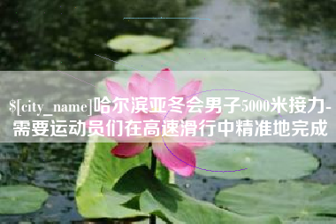 馆陶哈尔滨亚冬会男子5000米接力-需要运动员们在高速滑行中精准地完成