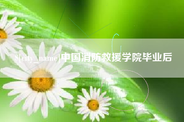 馆陶中国消防救援学院毕业后