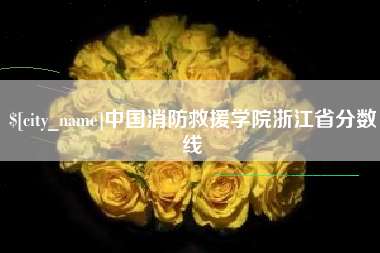 馆陶中国消防救援学院浙江省分数线