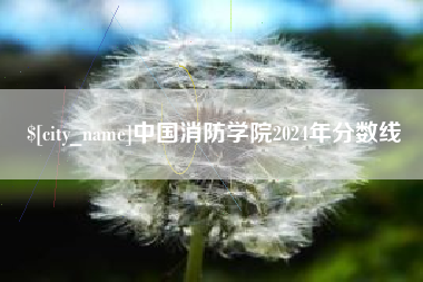 馆陶中国消防学院2024年分数线