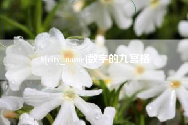 馆陶数字的九宫格
