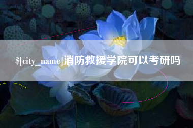 馆陶消防救援学院可以考研吗