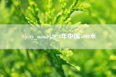 馆陶2020年中国5000米