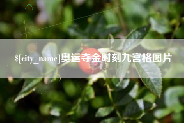 馆陶奥运夺金时刻九宫格图片