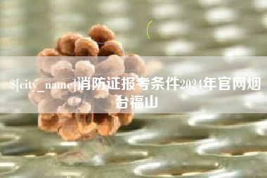 馆陶消防证报考条件2024年官网烟台福山